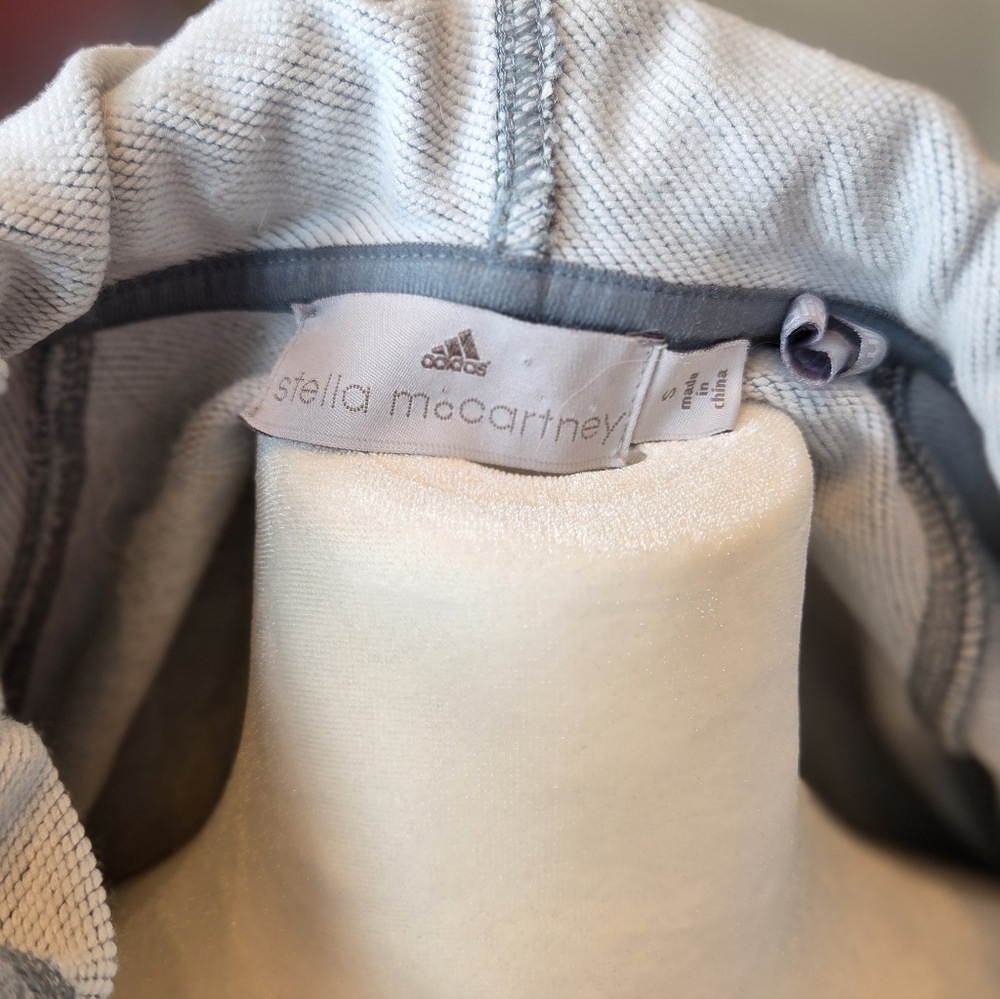 Adidas Stella McCartney Heathered Blue Gray Jacket - Picture 6 of 7